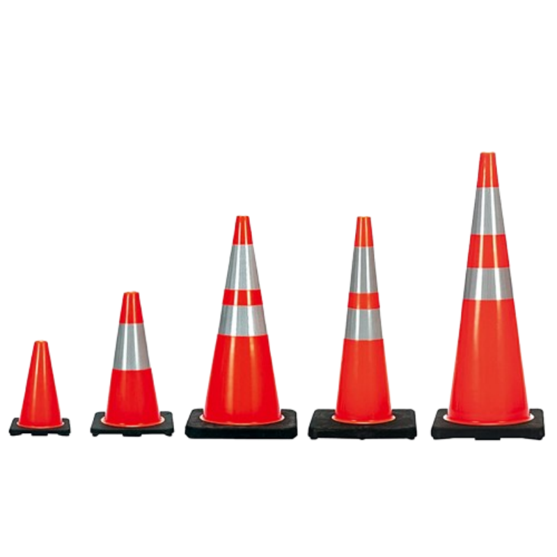 hot sale traffic cone pvc black base