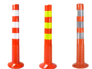 red white warning post, yellow black warning post, stainless steel ...