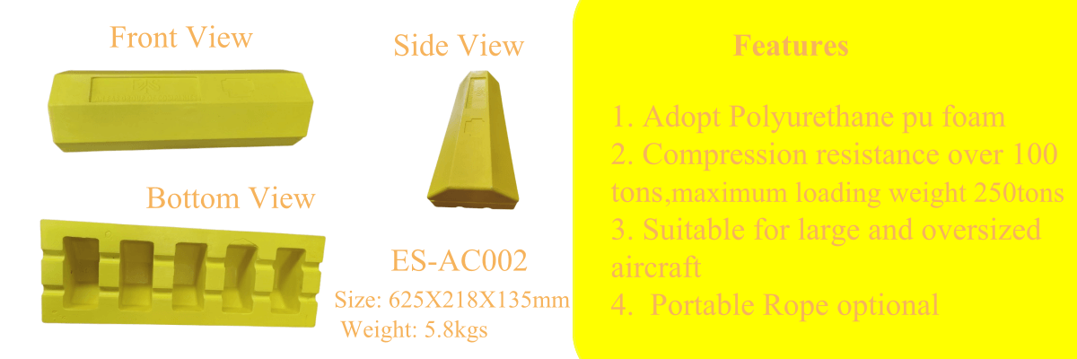 002 model aircraft wheel chock
