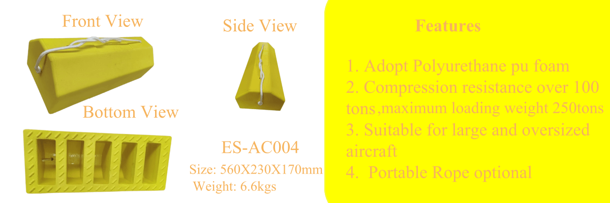 004 model aircraft wheel chock