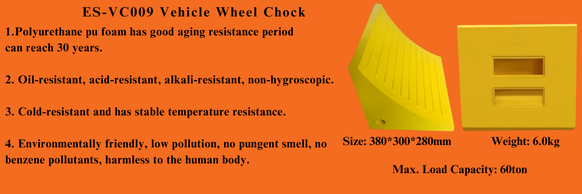 ES-VC009 vehicle wheel chock leaflet