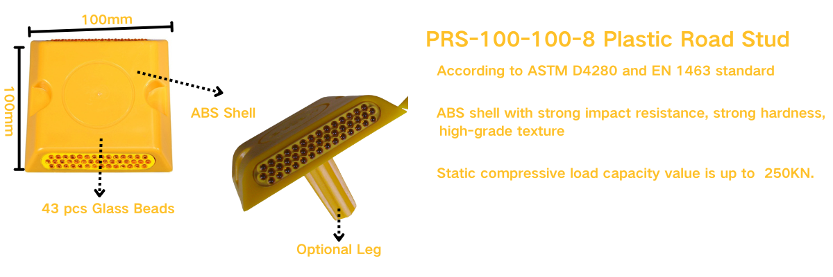 PRS-100-100-8 plastic road stud leaflet2