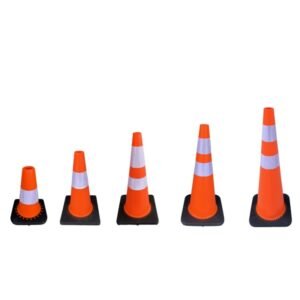 pvc traffic cone with black base