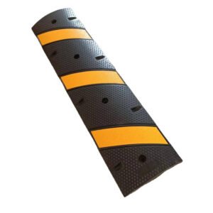 Channel speed bump slows down vehicles speed