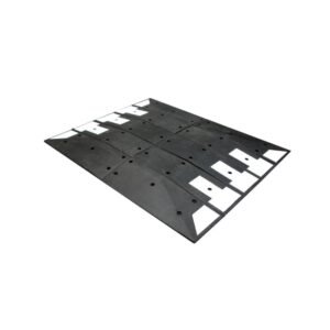 The speed cushion is used to calm traffic