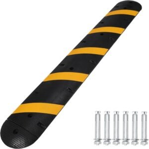 Channel speed bump slows down vehicles speed