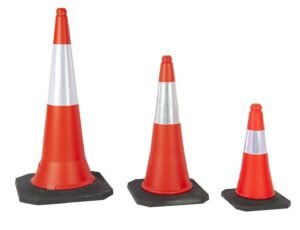 pe traffic cone group photo